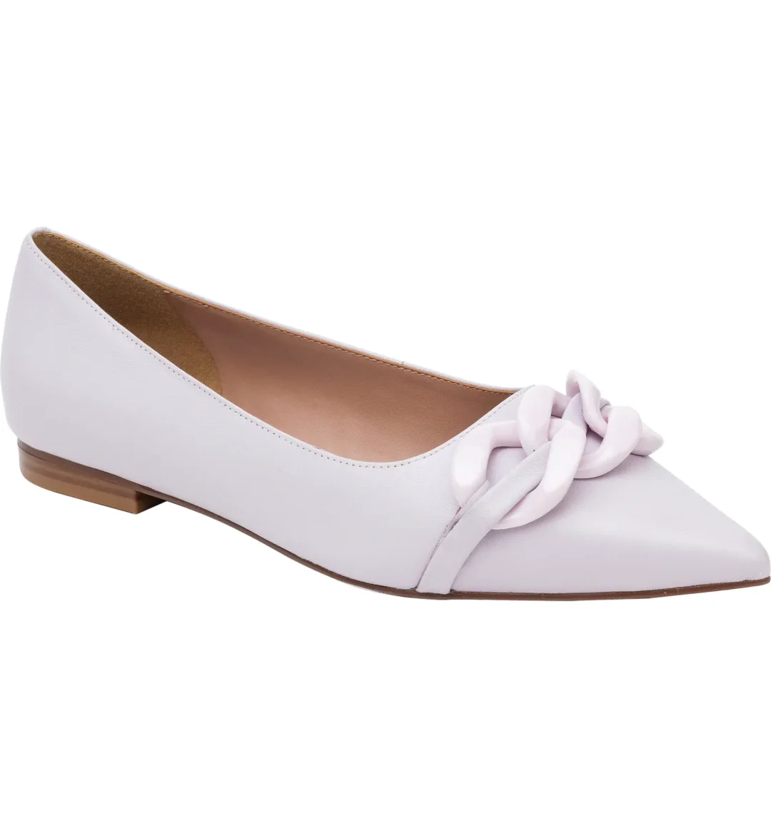 Lavender pointed toe ballet flat