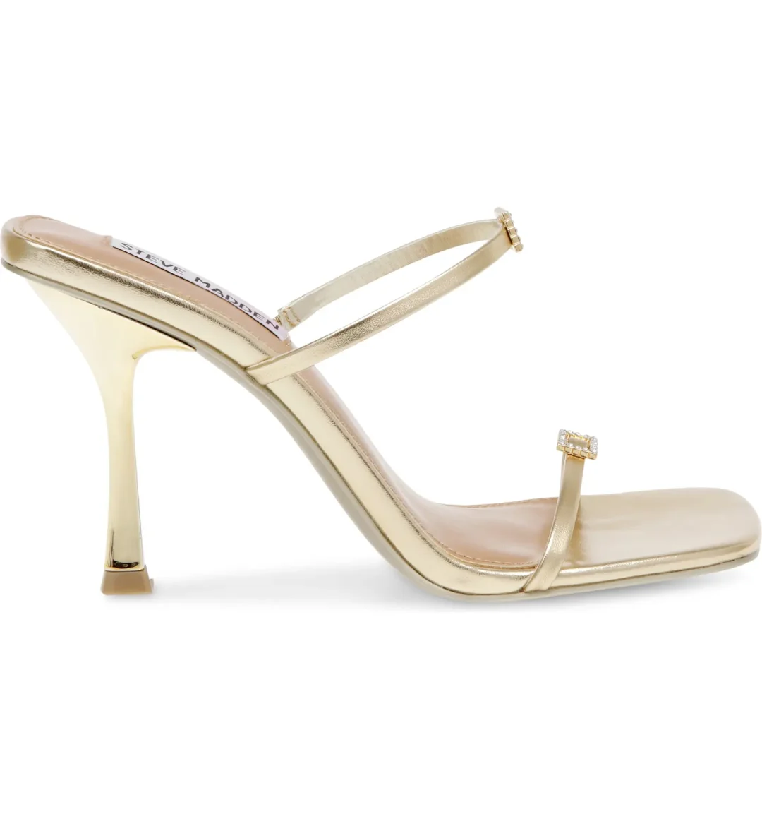 Champagne gold Steve Madden strappy heels