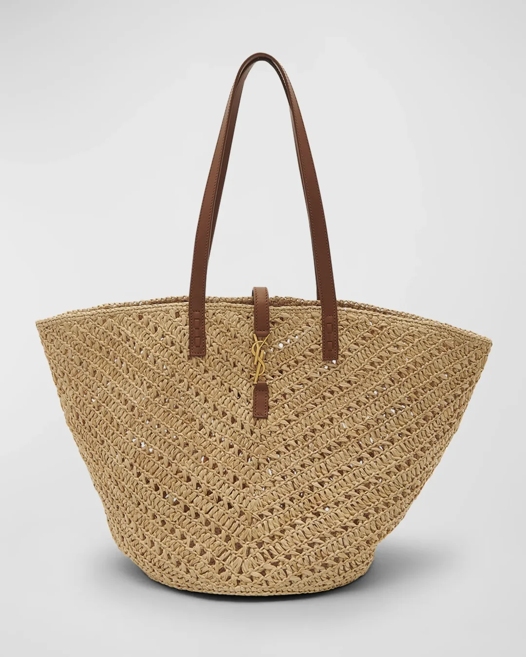 YSL raffia basket bag