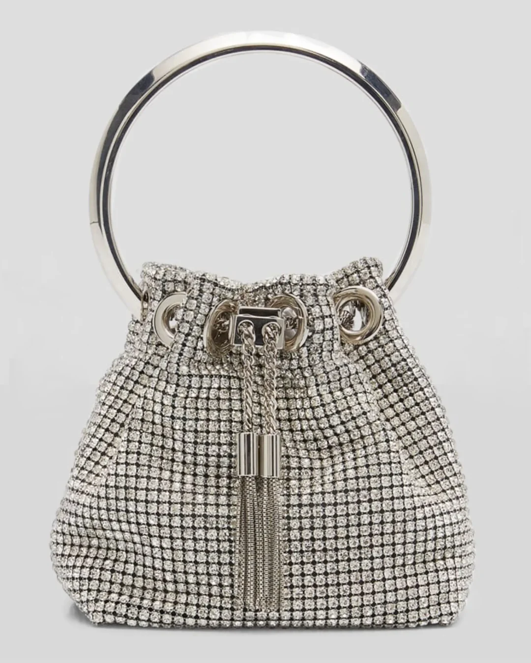 Jimmy Choo Bon Bon Micro Crystal Bucket Bag
