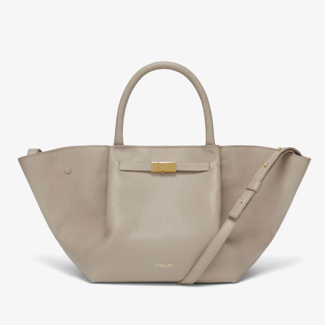Demellier Taupe Midi New York Tote