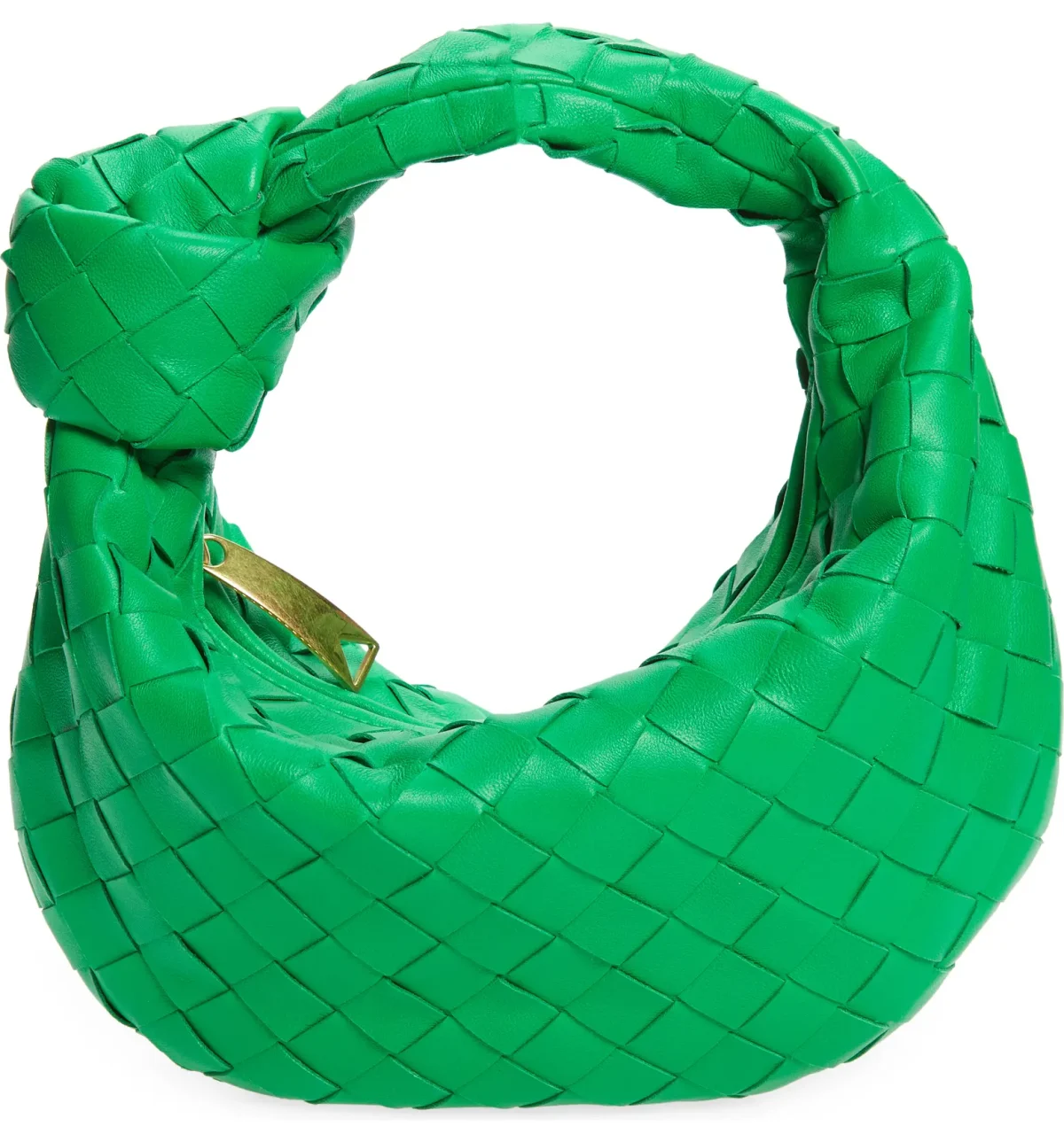Green mini Jodie leather hobo bag