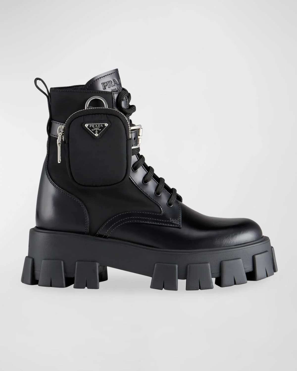 Black Prada Combat boots