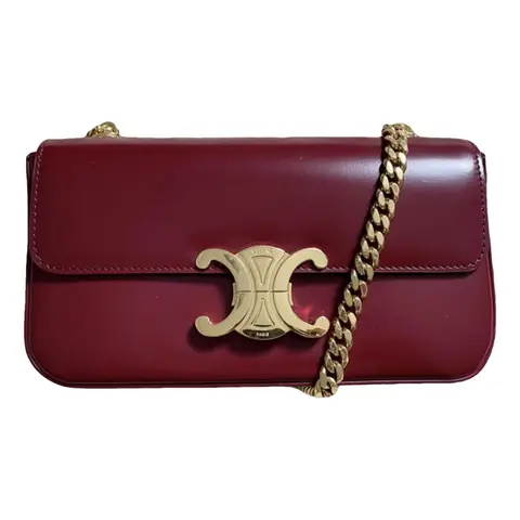Red Celine Claude bag