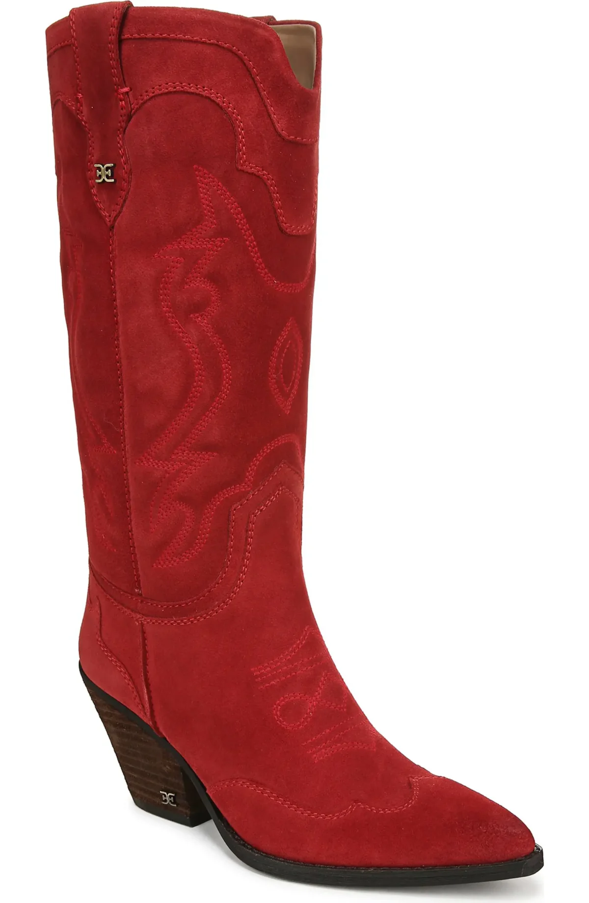 Red cowboy boot.