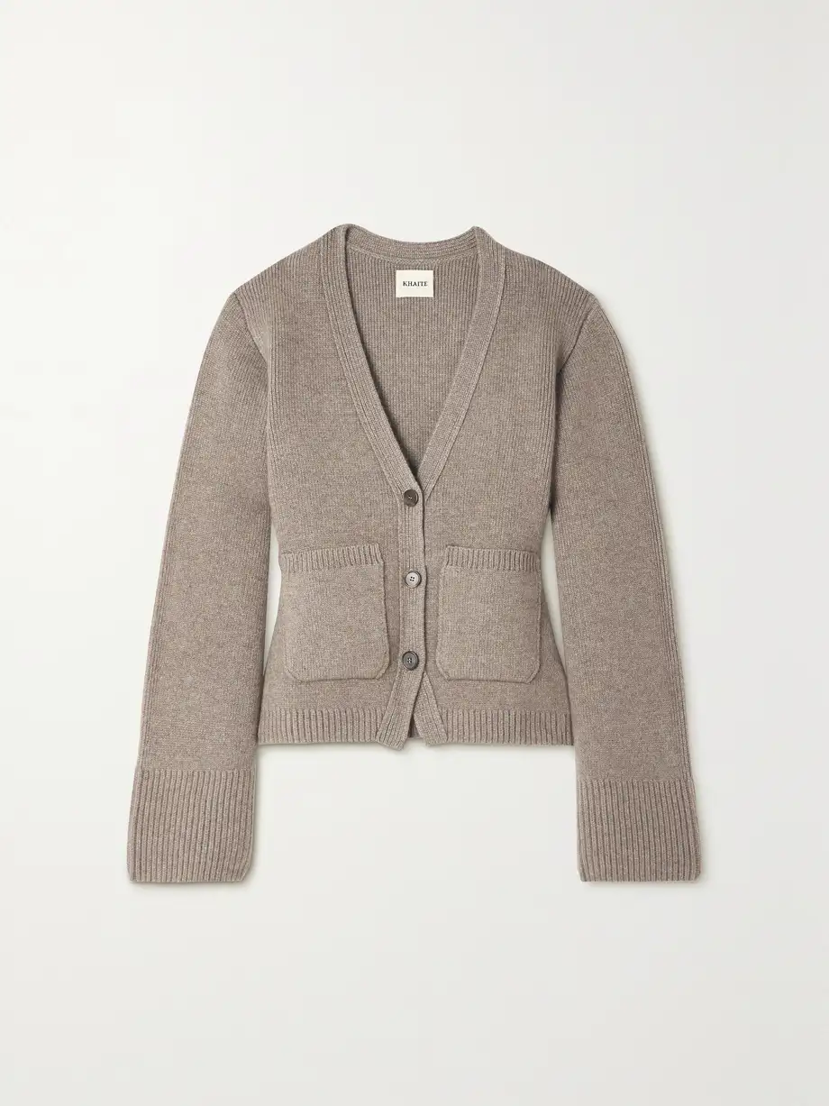 Grey Khaite cardigan.
