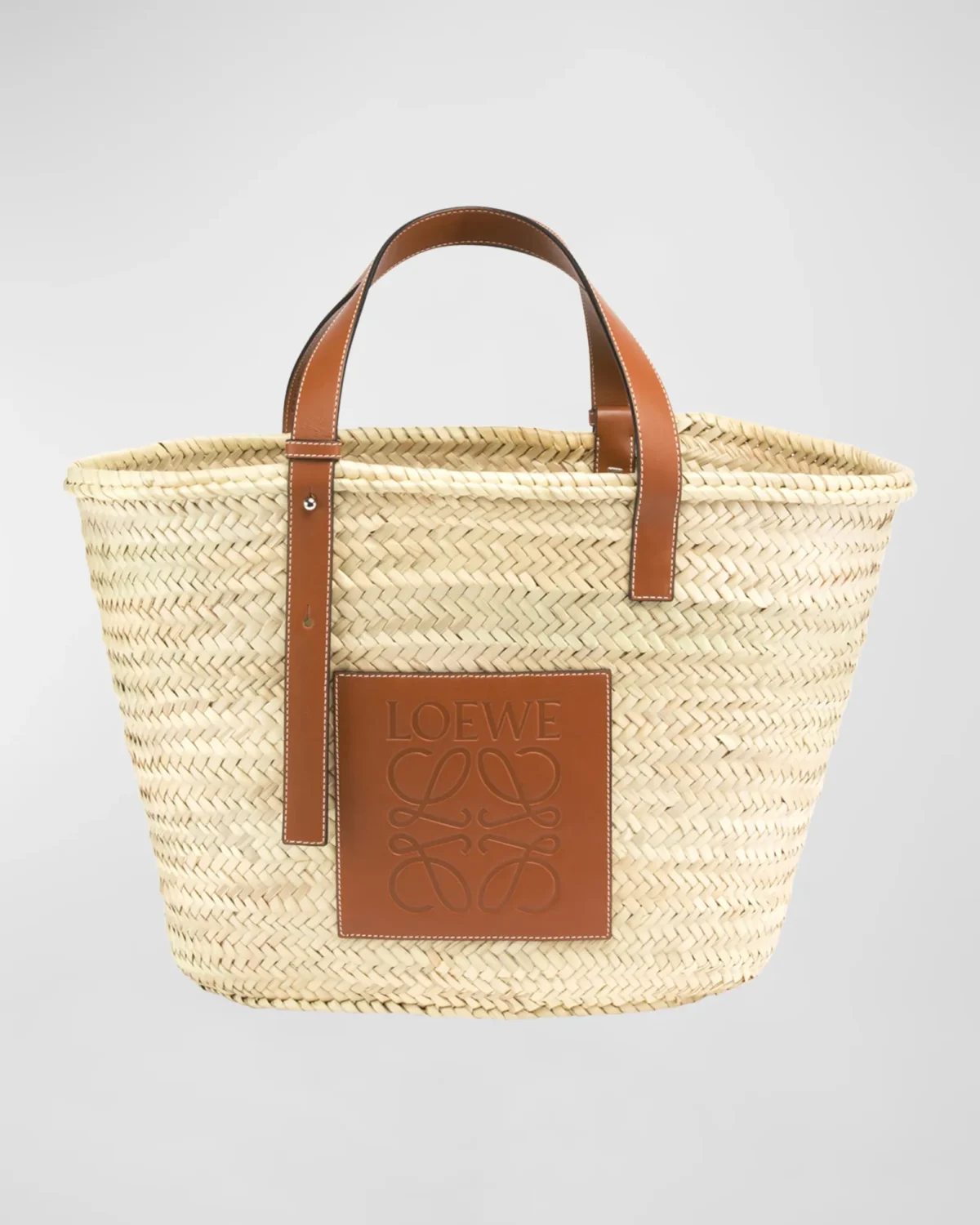 Loewe raffia beach bag.